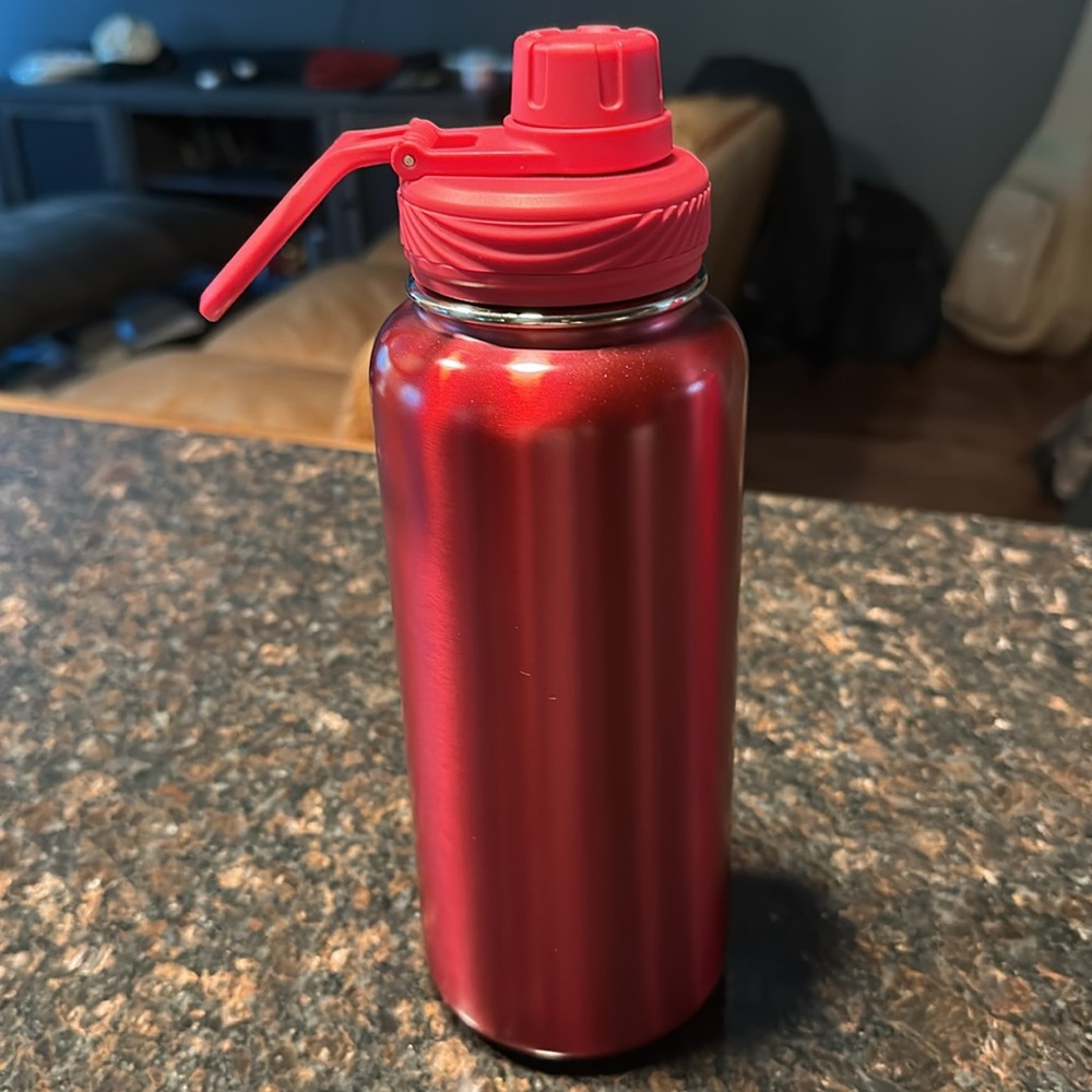 Lululemon Red Water Bottle 32oz - Picture 2 of 4